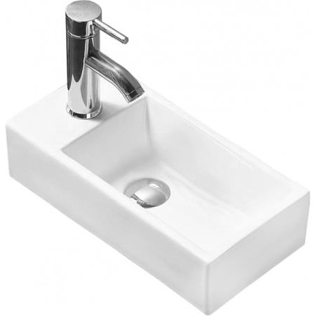 Mexen Inez countertop washbasin right 40 x 20 cm, white - 21484000R