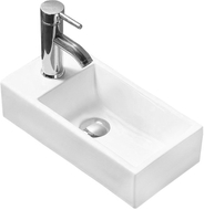 Mexen Inez desna umivaonik za montažu na ploči 40 x 20 cm, bijela - 21484000R