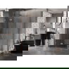 Mexen Lunar T Duschkabine schwenkbar links 120 x 80 cm, transparent, gebürstetes Kupfer - 834T-120-080-65-00-L