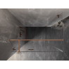 Mexen Lunar T dušikabiin, vasak avatud, 125 x 80 cm, läbipaistev, harjatud vask - 834T-125-080-65-00-L