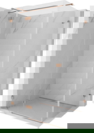 Mexen Lunar T draaideur douchecabine links 125 x 90 cm, transparant, geborsteld koper - 834T-125-090-65-00-L