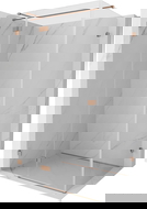 Mexen Lunar T leva nagibna tuš kabina 140 x 90 cm, prozorna, brušeni baker - 834T-140-090-65-00-L