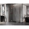 Mexen Lunar T Duschkabine schwenkbar links 140 x 100 cm, transparent, gebürstetes Kupfer - 834T-140-100-65-00-L