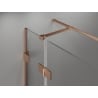Mexen Lunar T Duschkabine schwenkbar links 140 x 100 cm, transparent, gebürstetes Kupfer - 834T-140-100-65-00-L