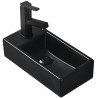 Mexen Inez umivaonik za ploču desni 40 x 20 cm, crna mat - 21484085R