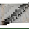 Mexen Roma Duschkabine zum Öffnen 70 x 70 cm, transparent, Chrom + Duschwanne Flach - 854-070-070-01-00-4010