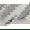 Mexen Roma douchecabine scharnierend 70 x 70 cm, transparant, chroom + douchebak Flat - 854-070-070-01-00-4010