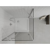 Mexen Roma schuifdouchecabine 80 x 80 cm, transparant, chroom + Flat douchebak - 854-080-080-01-00-4010