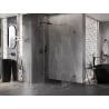 Mexen Lunar T Duschkabine Schwenktür links 120 x 90 cm, transparent, gebürstet Gun Gray - 834T-120-090-66-00-L