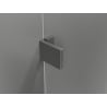 Mexen Lunar T Duschkabine Schwenktür links 120 x 90 cm, transparent, gebürstet Gun Gray - 834T-120-090-66-00-L