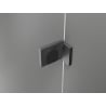 Mexen Lunar T Duschkabine Schwenktür links 120 x 90 cm, transparent, gebürstet Gun Gray - 834T-120-090-66-00-L