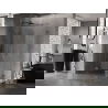 Mexen Lunar T Duschkabine mit Schwingtür links 125 x 90 cm, transparent, gebürstet Gun Grey - 834T-125-090-66-00-L