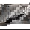 Mexen Lunar T Duschkabine schwenkbar links 110 x 80 cm, transparent, schwarz - 834T-110-080-70-00-L