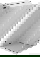 Mexen Lunar T douchecabine pendelend links 120 x 80 cm, transparant, zwart - 834T-120-080-70-00-L