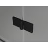 Mexen Lunar T Duschkabine schwenkbar links 140 x 80 cm, transparent, schwarz - 834T-140-080-70-00-L