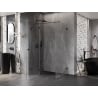 Mexen Lunar T cabine de douche pivotante gauche 115 x 90 cm, transparent, noire - 834T-115-090-70-00-L