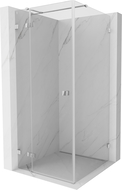 Mexen Lunar T douchecabine scharnierend links 110 x 110 cm, transparant, chroom - 834T-110-110-01-00-L