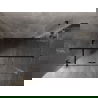 Mexen Lunar T Duschkabine Schwenktür links 120 x 100 cm, transparent, schwarz - 834T-120-100-70-00-L