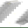 Mexen Lunar T douchecabine scharnierend links 120 x 120 cm, transparant, goud - 834T-120-120-50-00-L