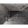 Mexen Lunar T cabine de douche pivotante gauche 115 x 110 cm, transparent, noir - 834T-115-110-70-00-L