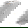 Mexen Lunar T douchecabine scharnierend links 120 x 120 cm, transparant, geborsteld koper - 834T-120-120-65-00-L