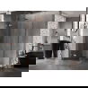 Mexen Lunar T Duschkabine schwenkbar links 120 x 120 cm, transparent, gebürstetes Kupfer - 834T-120-120-65-00-L