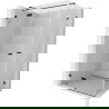 Mexen Lunar T draaibare douchecabine links 125 x 110 cm, transparant, zwart - 834T-125-110-70-00-L