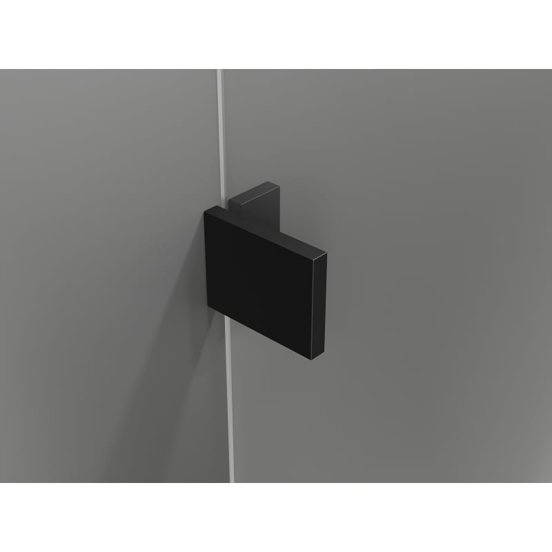 Mexen Lunar T dušinurk vasak, 140 x 110 cm, läbipaistev, must - 834T-140-110-70-00-L
