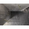 Mexen Lunar cabine de douche pivotante gauche 100 x 100 cm, transparent, or brossé - 834-100-100-55-00-L