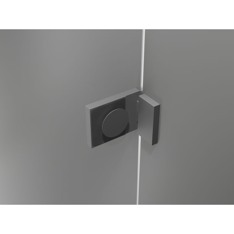 Mexen Lunar T cabina doccia battente sinistra 130 x 80 cm, trasparente, gun metal - 834T-130-080-95-00-L