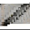 Mexen Roma Duschkabine schwenkbar 100 x 70 cm, transparent, gold + Duschwanne Flat - 854-100-070-50-00-4010