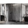 Mexen Lunar T left-side hinged shower enclosure 115 x 100 cm, transparent, gun metal - 834T-115-100-95-00-L