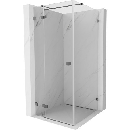 Mexen Lunar T dušinurk vasakukäeline 110 x 110 cm, läbipaistev, gun metal - 834T-110-110-95-00-L