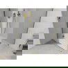 Mexen Roma douchecabine draaideur 110 x 90 cm, transparant, goud + douchebak Flat - 854-110-090-50-00-4010