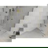 Mexen Roma douchecabine draaideur 110 x 90 cm, transparant, goud + douchebak Flat - 854-110-090-50-00-4010