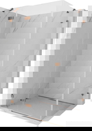 Mexen Lunar cabina de ducha pivotante izquierda 85 x 80 cm, transparente, oro rosado - 834-085-080-60-00-L