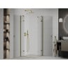Mexen Roma Duo draaibare douchecabine 70 x 70 cm, transparant, goud - 854-070-070-50-00-02
