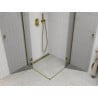 Mexen Roma Duo draaibare douchecabine 70 x 70 cm, transparant, goud - 854-070-070-50-00-02