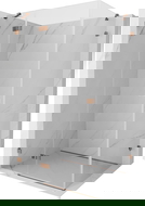 Mexen Lunar καμπίνα ντους ανοιγόμενη αριστερή 95 x 90 cm, διαφανής, ροζ χρυσό