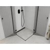 Mexen Roma Duo Duschkabine, schwenkbar 100 x 100 cm, transparent, schwarz - 854-100-100-70-00-02