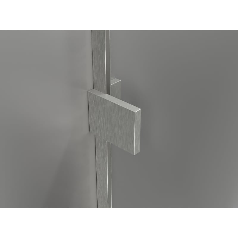 Mexen Lunar T Shower Cabin Left Swinging Door 115 x 80 cm, Transparent, Brushed Nickel - 834T-115-080-97-00-L