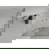 Mexen Roma Duo Duschkabine schwenkbar 80 x 80 cm, transparent, Chrom + Duschwanne Flat - 854-080-080-01-02-4010
