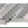Mexen Roma Duo Duschkabine schwenkbar 80 x 80 cm, transparent, Chrom + Duschwanne Flat - 854-080-080-01-02-4010
