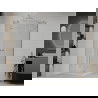 Mexen Roma Duo Duschkabine schwenkbar 80 x 80 cm, transparent, Chrom + Duschwanne Flat - 854-080-080-01-02-4010