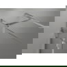Mexen Lunar T Duschkabine Schwenktür links 140 x 100 cm, transparent, gebürsteter Nickel - 834T-140-100-97-00-L
