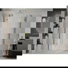 Mexen Roma Duo Duschkabine mit Schwingtür 70 x 70 cm, transparent, gold + Flat Duschwanne - 854-070-070-50-02-4010G