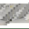 Mexen Roma Duo Duschkabine mit Schwingtür 70 x 70 cm, transparent, gold + Flat Duschwanne - 854-070-070-50-02-4010G