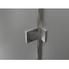 Mexen Lunar T douchecabine draaideur links 130 x 110 cm, transparant, geborsteld nikkel - 834T-130-110-97-00-L
