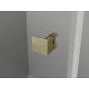 Mexen Lunar-B Duschkabine schwenkbar links 90 x 90 cm, transparent, gold - 832-090-090-50-00-L