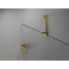 Mexen Lunar-B Duschkabine schwenkbar links 85 x 70 cm, transparent, gebürstetes Gold - 832-085-070-55-00-L